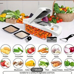 16 in 1 Multifunctional Vegetable CHOPPER MINCER, SHREDER ,DICER,SLICER&CUTTER